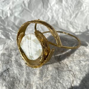 Gold ring with stone