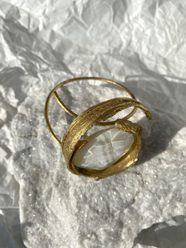 Gold ring with stone
