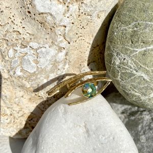 Gold ring with stone